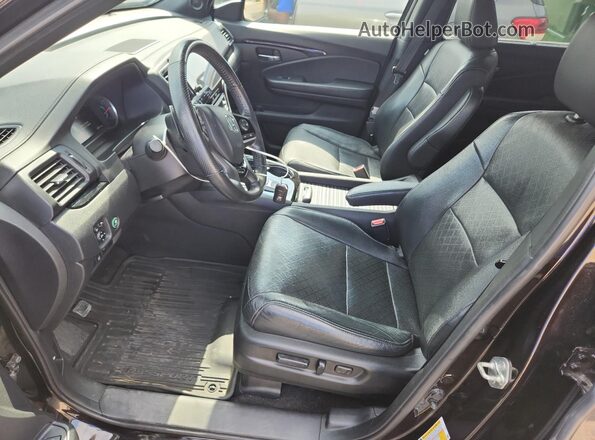 5FNYF8H9XKB019484 2019 HONDA PASSPORT Черный Вид салона спереди