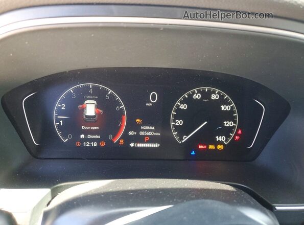 5FNYG1H46PB024231 2023 HONDA PILOT Black Widok zestawu wskaźników