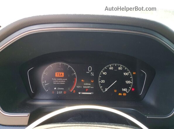 5FNYG1H67RB018958 2024 HONDA PILOT Синий Вид щитка приборов
