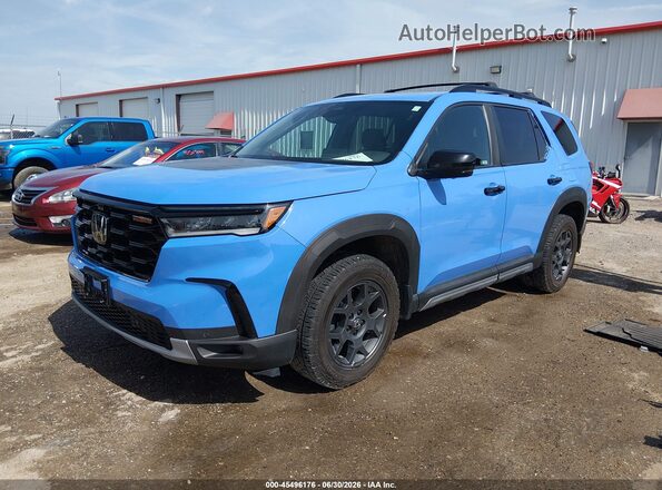 5FNYG1H69PB001091 2023 HONDA PILOT Blue Vista tres cuartos delantera izquierda