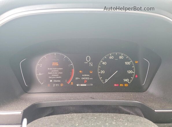 5FNYG1H76SB007755 2025 HONDA PILOT Gray Вид щитка приладів