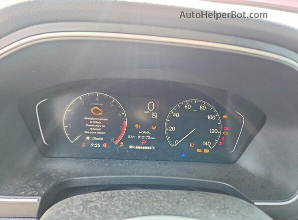 5FNYG1H76SB101036 2025 HONDA PILOT Red Սարքավորումների վահանակի տեսք