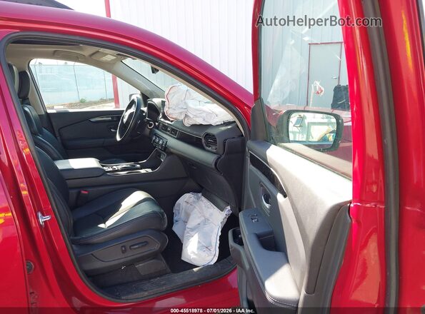 5FNYG1H78PB050128 2023 HONDA PILOT Red Front interior view