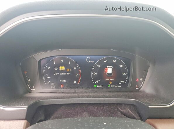 5FNYG1H80SB038640 2025 HONDA PILOT White Սարքավորումների վահանակի տեսք