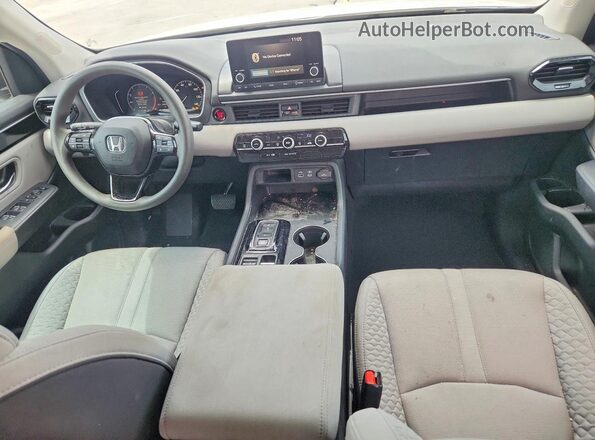 5FNYG2H23PB005835 2023 HONDA PILOT White Вид панелі приладів