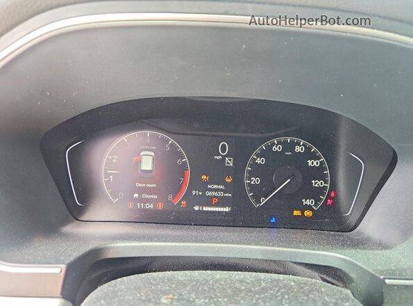 5FNYG2H23PB005835 2023 HONDA PILOT White Вид щитка приладів