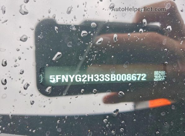 5FNYG2H33SB008672 2025 HONDA PILOT Синий Вид наклейки с VIN-кодом