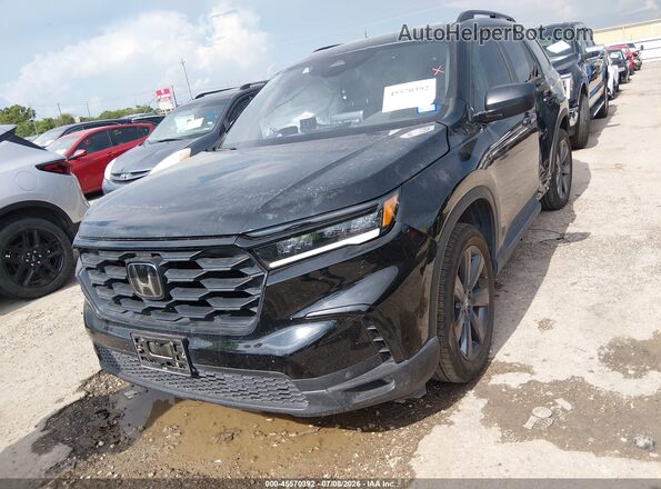 5FNYG2H3XSB005042 2025 HONDA PILOT Black Widok zestawu wskaźników