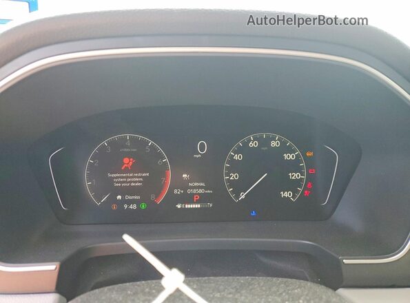 5FNYG2H40SB014079 2025 HONDA PILOT Silver Instrument cluster view