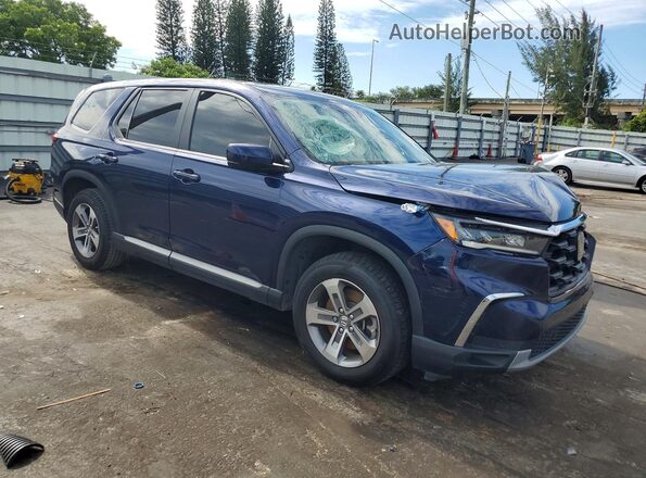 5FNYG2H41RB016398 2024 HONDA PILOT Синий Передняя правая четверть