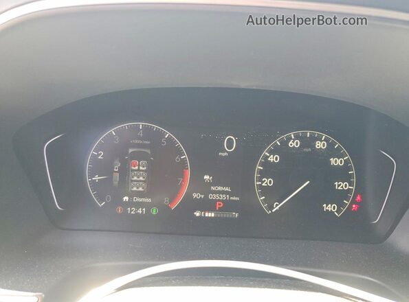5FNYG2H43SB014657 2025 HONDA PILOT Blue Вид щитка приладів