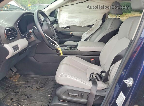 5FNYG2H44SB001982 2025 HONDA PILOT Blue Widok wnętrza z przodu