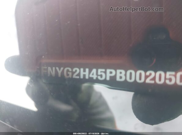 5FNYG2H45PB002050 2023 HONDA PILOT Black ძრავის განყოფილების ხედი
