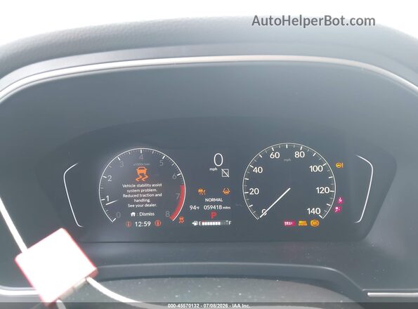 5FNYG2H47PB010859 2023 HONDA PILOT Белый Вид задних сидений