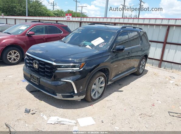 5FNYG2H77SB039121 2025 HONDA PILOT Black Առջևի ձախ երեք քառորդ տեսարան
