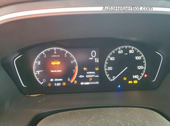 5FNYG2H7XRB010965 2024 HONDA PILOT White Instrument cluster view