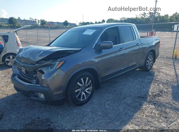 5FPYK2F48HB010136 2017 HONDA RIDGELINE Gray Առջևի ձախ երեք քառորդ տեսարան