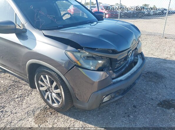 5FPYK2F48HB010136 2017 HONDA RIDGELINE Gray Դիմացի տեսք
