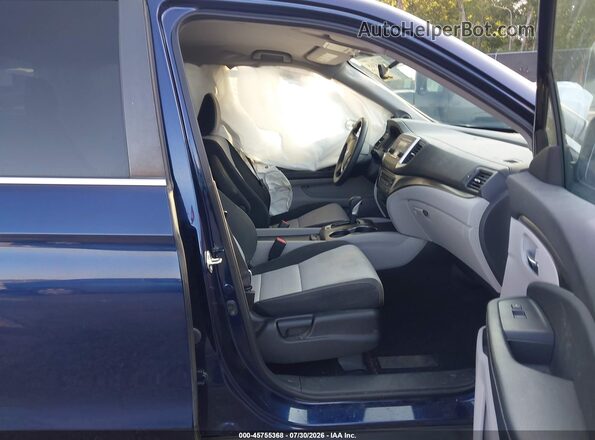 5FPYK2F4XHB006136 2017 HONDA RIDGELINE Blue Vista interior delantera