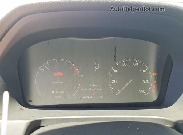 5FPYK3F10TB028036 2026 HONDA RIDGELINE Silver Instrument cluster view