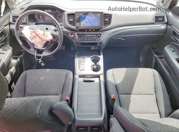 5FPYK3F12MB009120 2021 HONDA RIDGELINE Red Вид панелі приладів