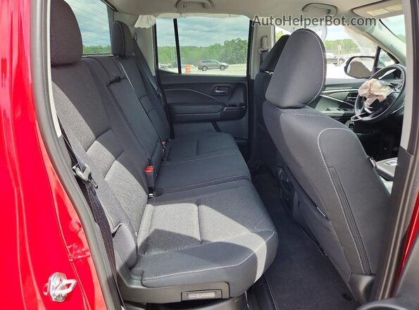 5FPYK3F12MB009120 2021 HONDA RIDGELINE Red Вид задніх сидінь
