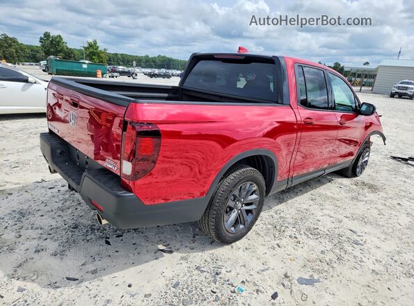 5FPYK3F12MB009120 2021 HONDA RIDGELINE Red Задня права чверть
