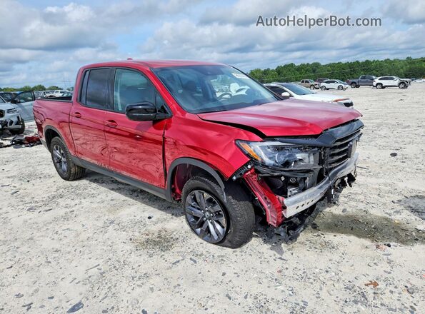 5FPYK3F12MB009120 2021 HONDA RIDGELINE Red Передня права чверть