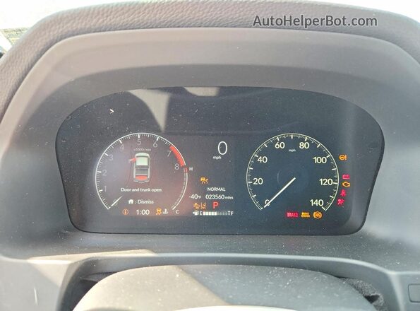 5FPYK3F15SB008170 2025 HONDA RIDGELINE Blue Instrument cluster view