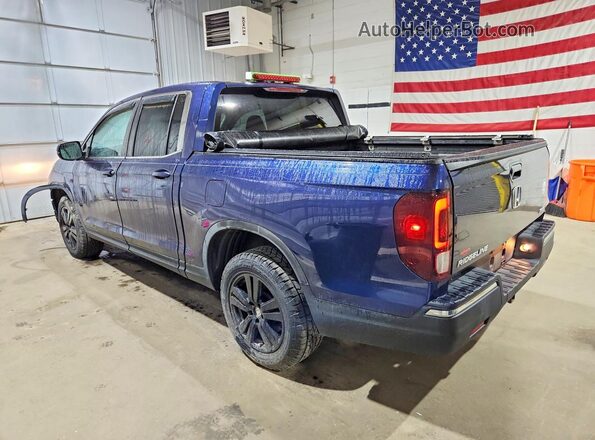 5FPYK3F46HB007502 2017 HONDA RIDGELINE Синий Задняя левая четверть