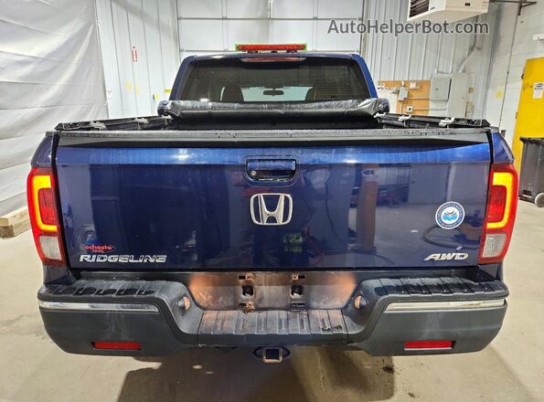 5FPYK3F46HB007502 2017 HONDA RIDGELINE Синий Вид сзади