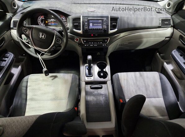 5FPYK3F46HB007502 2017 HONDA RIDGELINE Синий Вид панели приборов