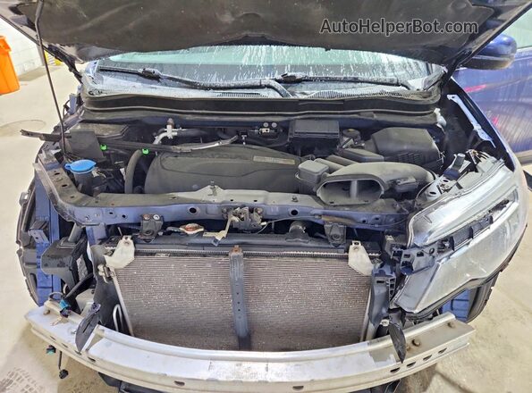 5FPYK3F46HB007502 2017 HONDA RIDGELINE Синий Вид задней части салона