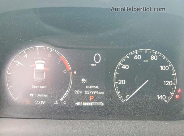 5FPYK3F50SB008399 2025 HONDA RIDGELINE Black Вид щитка приладів