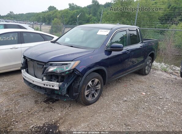 5FPYK3F52HB001981 2017 HONDA RIDGELINE Dark Blue წინა მარცხენა ხედი სამი მეოთხედიდან
