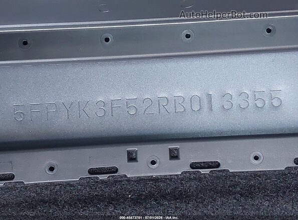 5FPYK3F52RB013355 2024 HONDA RIDGELINE Blue Vista del compartimento del motor