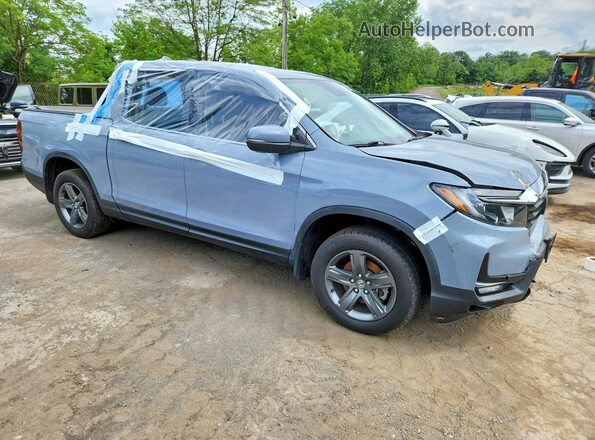 5FPYK3F54NB033990 2022 HONDA RIDGELINE Синий Передняя правая четверть