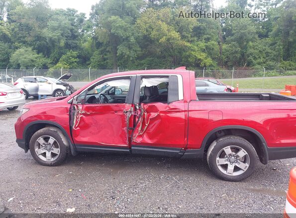5FPYK3F54SB038828 2025 HONDA RIDGELINE Red Սալոնի 360 աստիճան տեսք