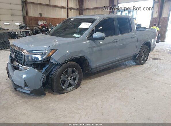 5FPYK3F55PB026310 2023 HONDA RIDGELINE Gray Առջևի ձախ երեք քառորդ տեսարան