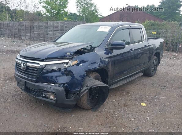 5FPYK3F56HB006178 2017 HONDA RIDGELINE Blue Առջևի ձախ երեք քառորդ տեսարան