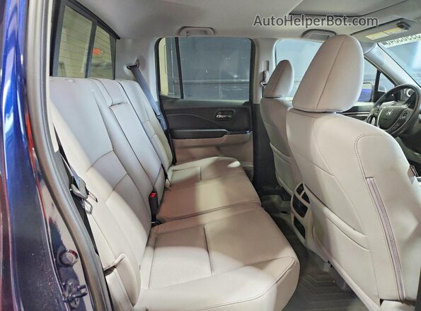 5FPYK3F58LB021077 2020 HONDA RIDGELINE Blue უკანა სავარძლების ხედი