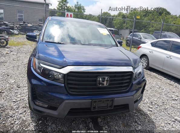 5FPYK3F58PB001689 2023 HONDA RIDGELINE Blue Rear interior view