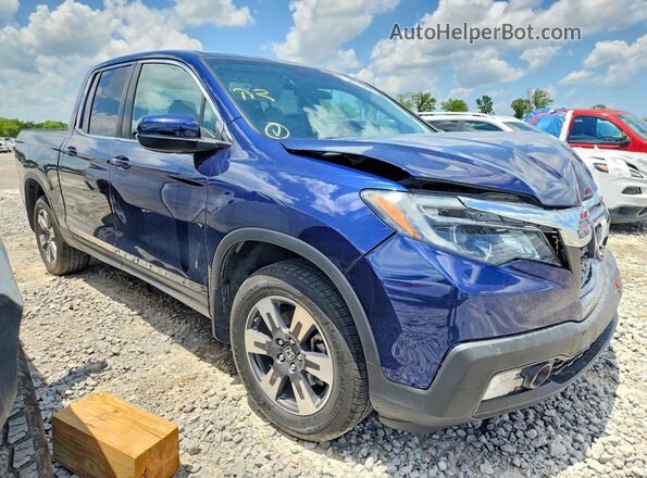 5FPYK3F59JB001482 2018 HONDA RIDGELINE Blue Front right