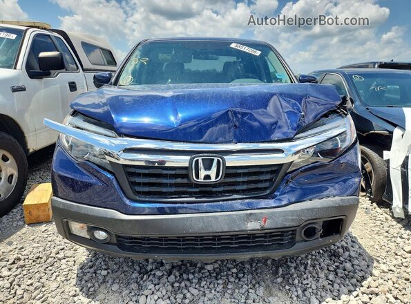 5FPYK3F59JB001482 2018 HONDA RIDGELINE Blue Front view