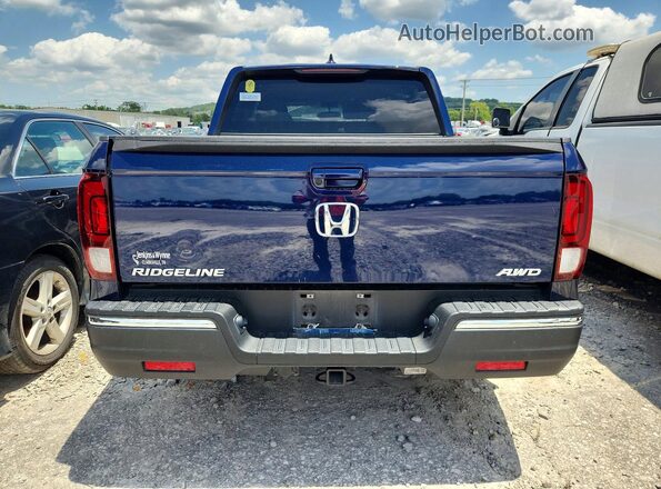 5FPYK3F59JB001482 2018 HONDA RIDGELINE Blue Rear view