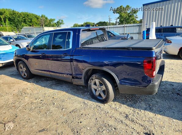 5FPYK3F59NB035802 2022 HONDA RIDGELINE Blue Trasero izquierdo