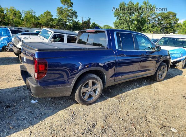 5FPYK3F59NB035802 2022 HONDA RIDGELINE Blue Trasero derecho