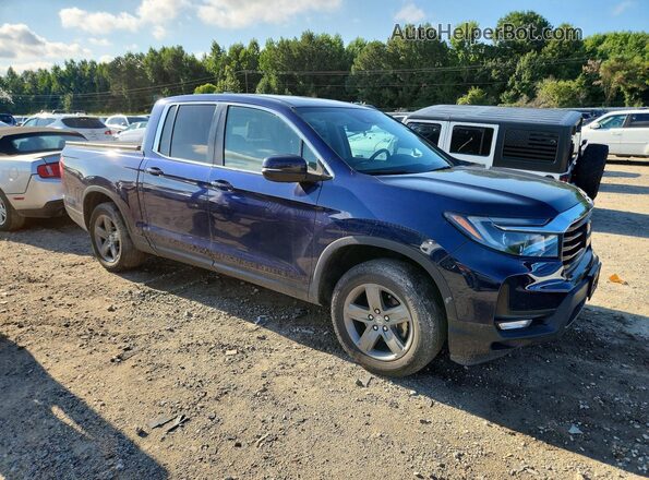 5FPYK3F59NB035802 2022 HONDA RIDGELINE Blue Delantero derecho