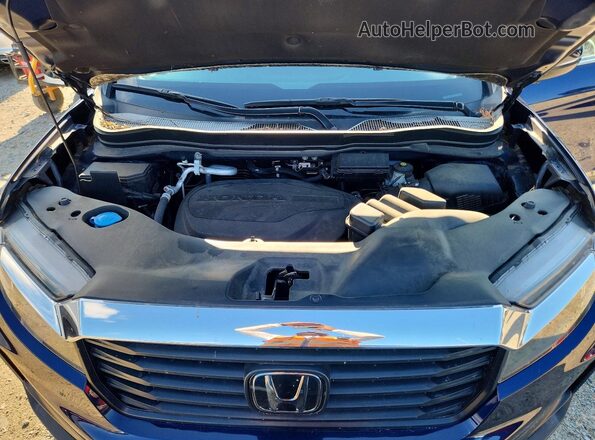 5FPYK3F59NB035802 2022 HONDA RIDGELINE Blue Vista interior trasera