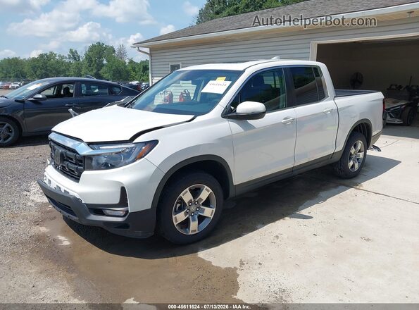 5FPYK3F5XSB020575 2025 HONDA RIDGELINE White წინა მარცხენა ხედი სამი მეოთხედიდან